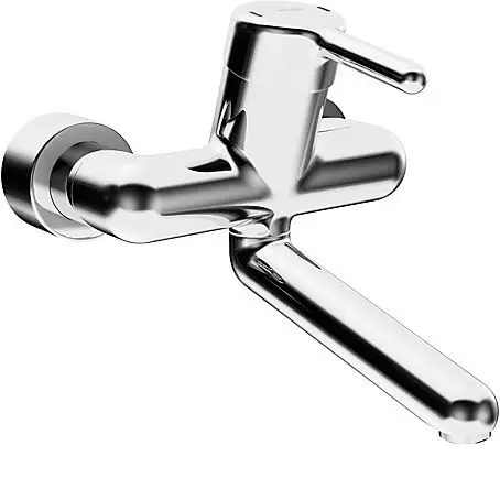 Hansa Medipro - Waschtisch-Einhebelmischer, Wandmontage, Chrom 02552203