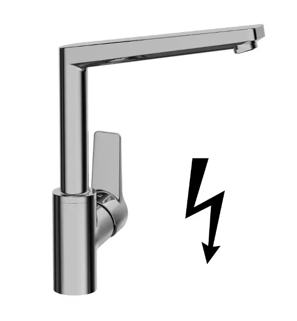 Hansa Twist - Mitigeur d’évier, pour chauffe-eau instantané, chrome 09221103