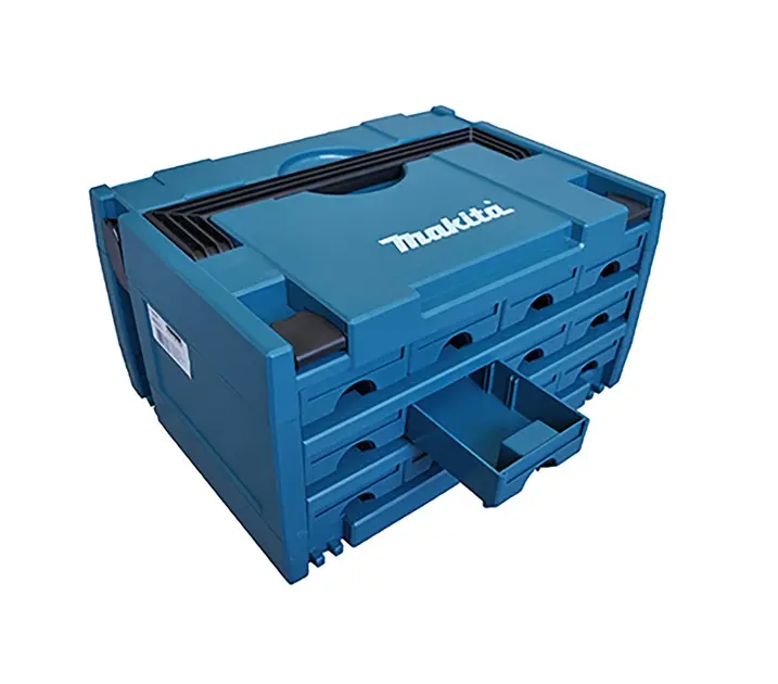 Makita - Kufr na nářadí Makpac, 12 zásuvek P-84327