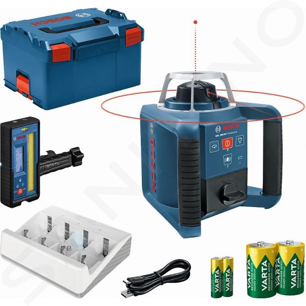 Bosch Accesorii - Laser rotativ, rază de acțiune 300 m, cu accesorii 0601061506