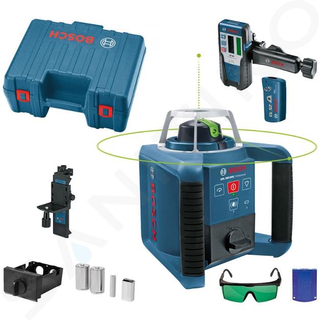 Bosch Accessoires - Laser rotatif, portée 300 m, avec récepteur et accessoires 0601061701