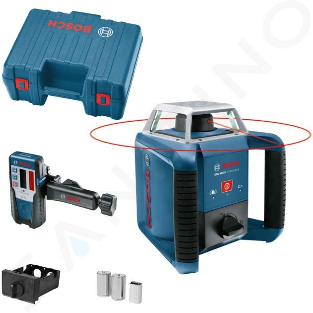 Bosch Accesorii - Laser rotativ, rază de acțiune 400 m, cu accesorii 0601061800