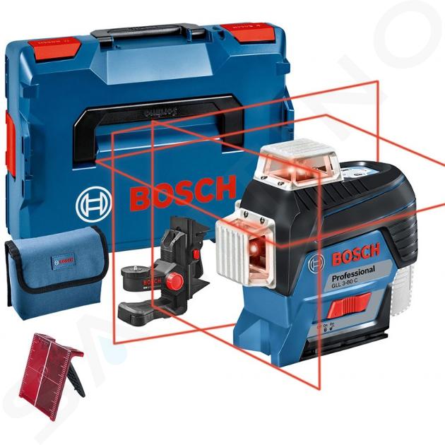 Bosch Příslušenství - Čárový laser, dosah 120 m, s příslušenstvím 0601063R03