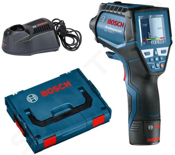 Bosch Zubehör - 12V Akku-Thermodetektor, 1x Akku 2,0 Ah Li-Ion, Ladegerät 0601083301