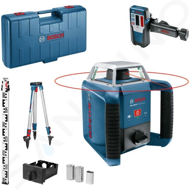 Bosch Accessoires - Laser rotatif, portée 400 m, avec trépied et accessoires 06159940JY