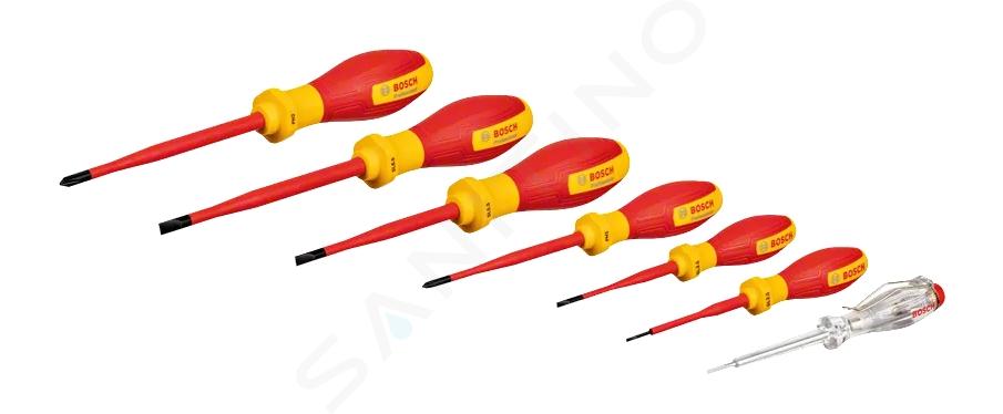 Bosch Outillage - Set de 7 tournevis et testeur isolants 1600A02NF7