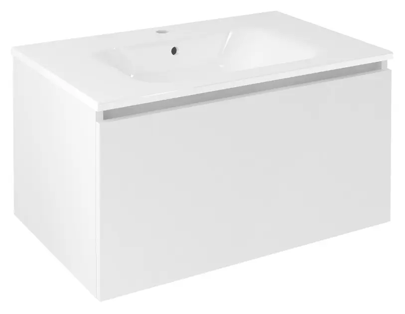Sapho Lorea - Шкаф за мивка 80x44x51 см, 1 чекмедже, матово бяло LE080-3131