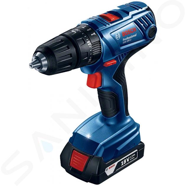 Bosch Werkzeug - 18V Akku-Kombischrauber, 2x 2,0 Ah Li-Ion Akku, Ladegerät 06019F8308