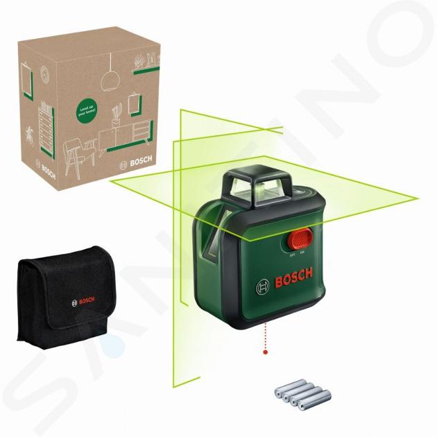 Bosch Příslušenství - Křížový laser, dosah 24 m, s příslušenstvím 0603663BZ0