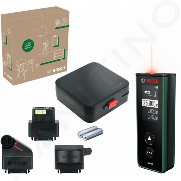 Bosch Accesorii - Telemetru digital cu laser, rază de acțiune 25 m, cu accesorii 06036729Z1