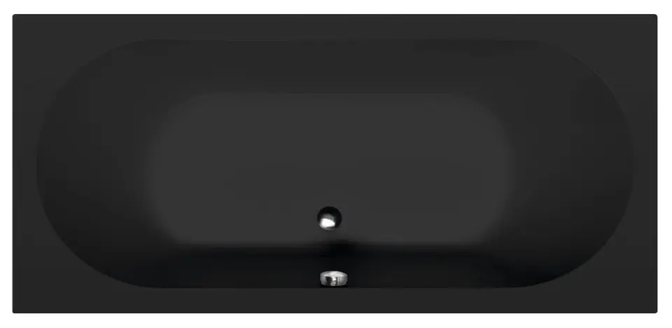 Polysan - Kada 170 x 80 cm, mat crna 71745.21