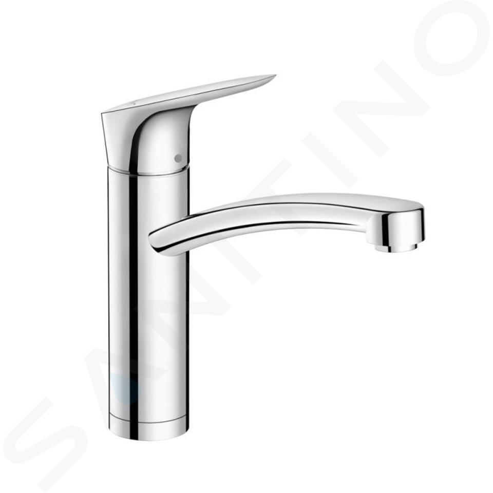 Hansgrohe Logis - Grifo de fregadero, plegable bajo ventana, cromo 71833000