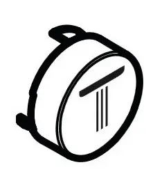 Hansgrohe Toebehoren - Select-knop Rain, klein, wit 92572450