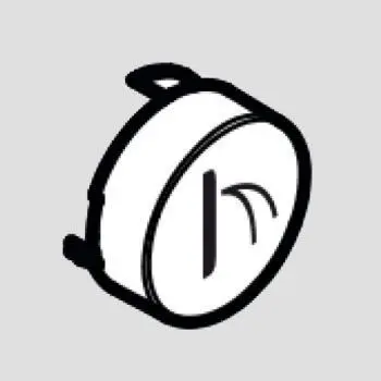 Hansgrohe Tartozékok - Gomb áramerősséghez, fekete 92574610