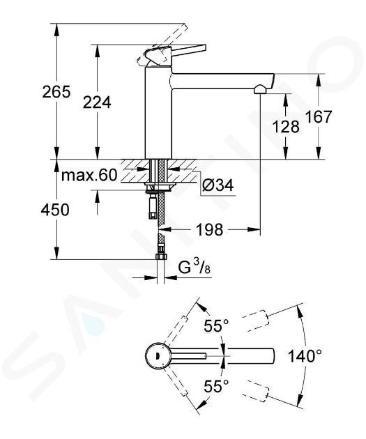 Rubinetto Lavello Cucina Grohe Concetto super steel 31128DC1