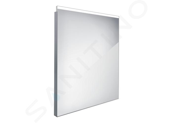 Nimco Miroirs - Miroir avec éclairage LED, 60x70 cm, aluminium ZP 8002