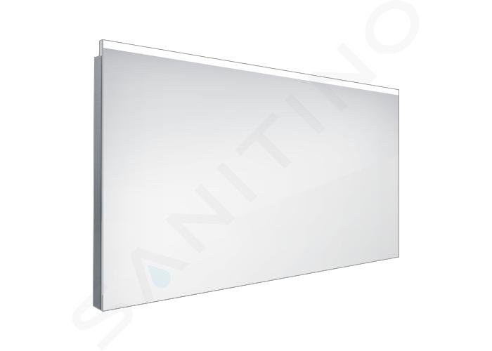 Nimco Zrkadlá - Zrkadlo s LED osvetlením, 100x60 cm, hliník ZP 8004