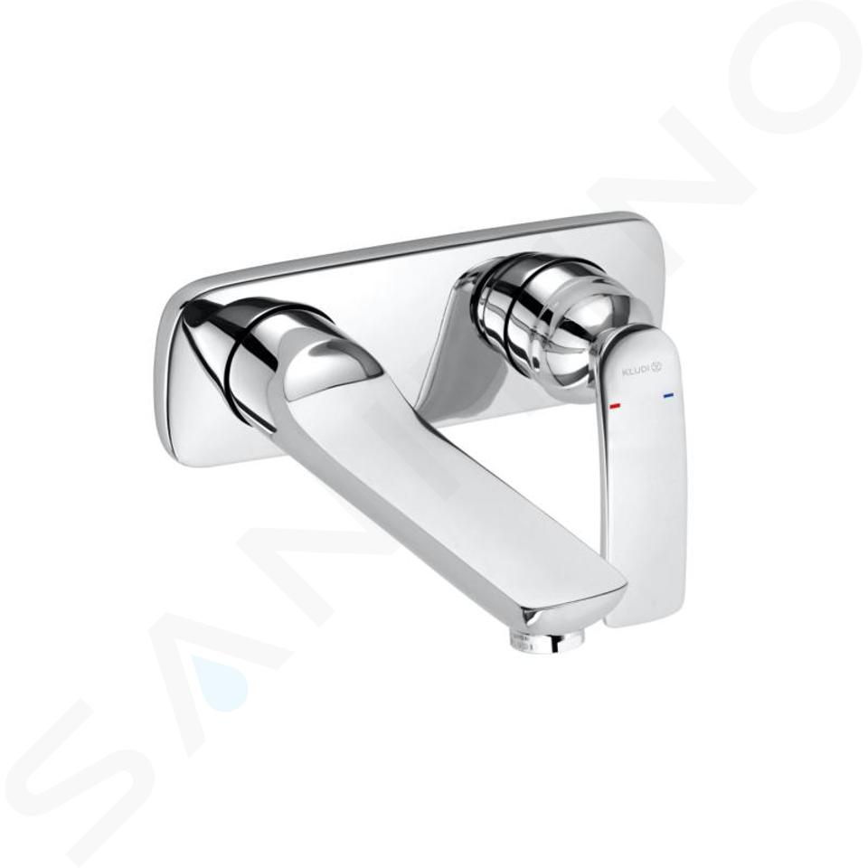 Kludi Balance - Miscelatore monocomando a 2 fori ad incasso per lavabo, cromato 522460575