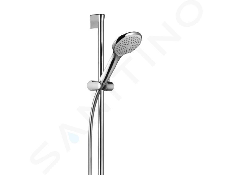 Kludi Freshline - Set pommeau de douche 120, 1 jet, barre et flexible, chrome 6784005-00