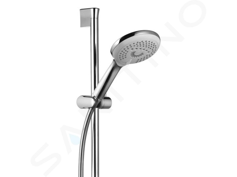 Kludi Freshline - Set doccetta con tubo flessibile e asta 600 mm, 3 getti, cromato 6793005-00