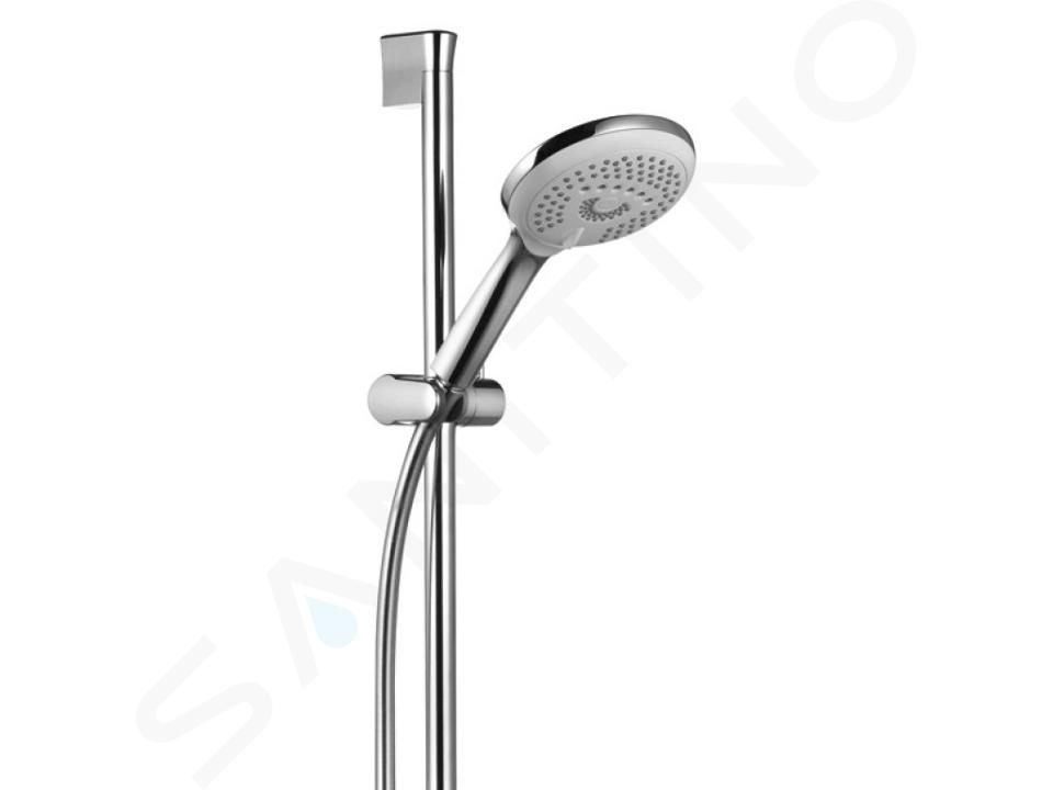 Kludi Freshline - Set doccetta con tubo flessibile e asta 900 mm, 3 getti, cromato 6794005-00