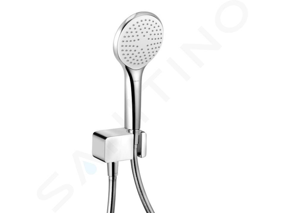 Kludi Freshline - Cabezal de ducha con manguera y soporte, cromo 6787005-00