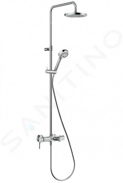 Kludi Logo - Zestaw prysznicowy Dual Shower System 200, z baterią, chrom 6808305-00