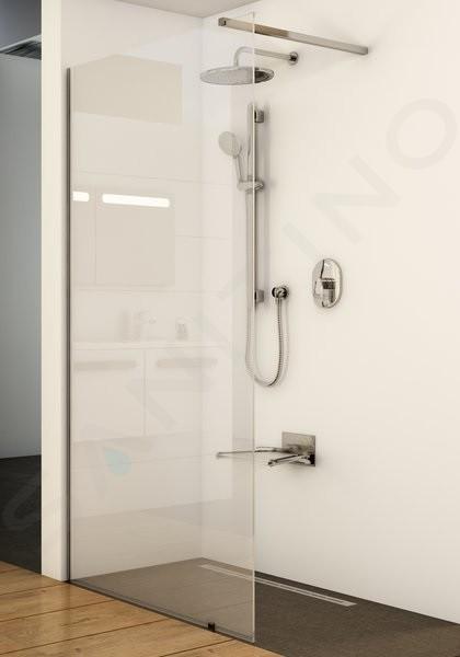 Ravak Walk-In - Ściana prysznicowa Walk-in Wall 90, 900x2000 mm, błyszczące aluminium/przezroczyste szkło GW9W70C00Z1