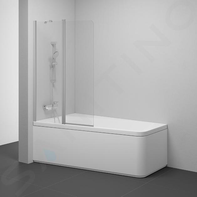 Ravak 10° - Mampara de baño de dos piezas 10CVS2, izquierda, 990x1500 mm, cristal satinado/transparente 7QLA0U03Z1