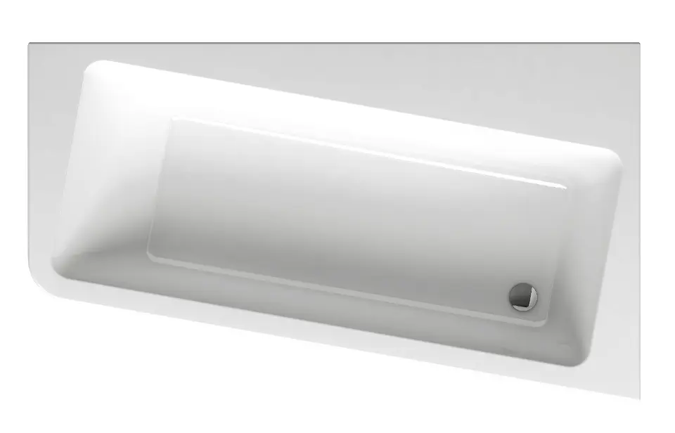 Ravak 10° - Vasca da bagno asimmetrica 160 R, 160x95 cm, dx, bianco C841000000