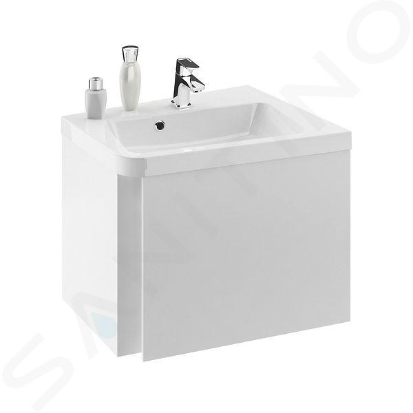 Ravak 10° - Meuble sous lavabo d'angle SD 650 R, 650x535x450 mm, droite, blanc X000000748