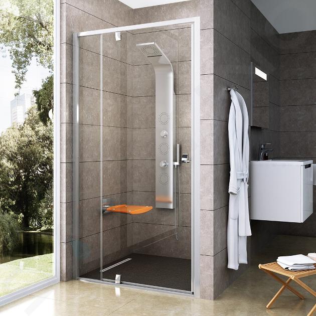 Ravak Pivot - Porte de douche PDOP2-100, 96-101 cm, aluminium brillant/verre clair 03GA0C00Z1