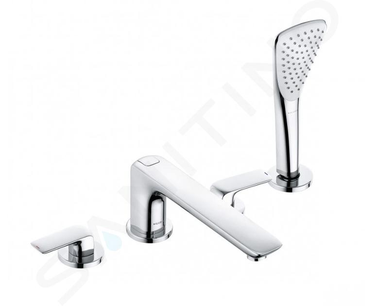 Kludi Ameo - Rubinetto a 4 fori per vasca da bagno, cromato 414240575