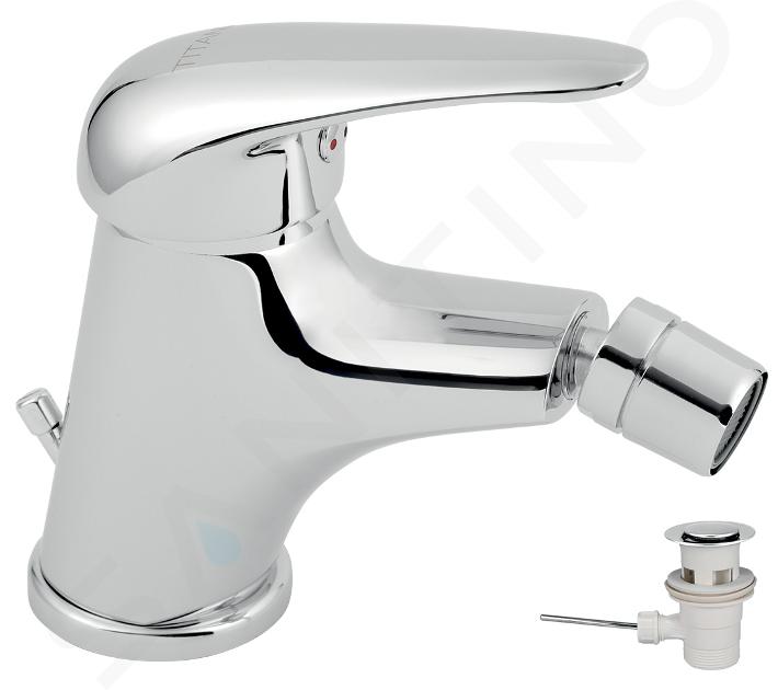 Novaservis Titania Hit - Robinetterie de bidet avec vidage, chrome 95511,0