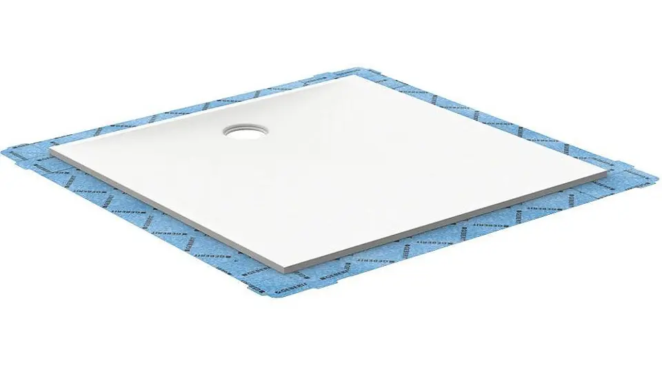 Geberit Setaplano - Receveur de douche plat, 1000x1200 mm, matériau minéral, Antislip, blanc alpin 154.282.11.1