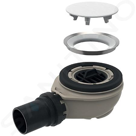 Geberit Setaplano - Syfon brodzikowy, do panelu do natrysków bezbrodzikowych Setaplano, wysokość zamknięcia wodnego 30 mm 154.022.00.1