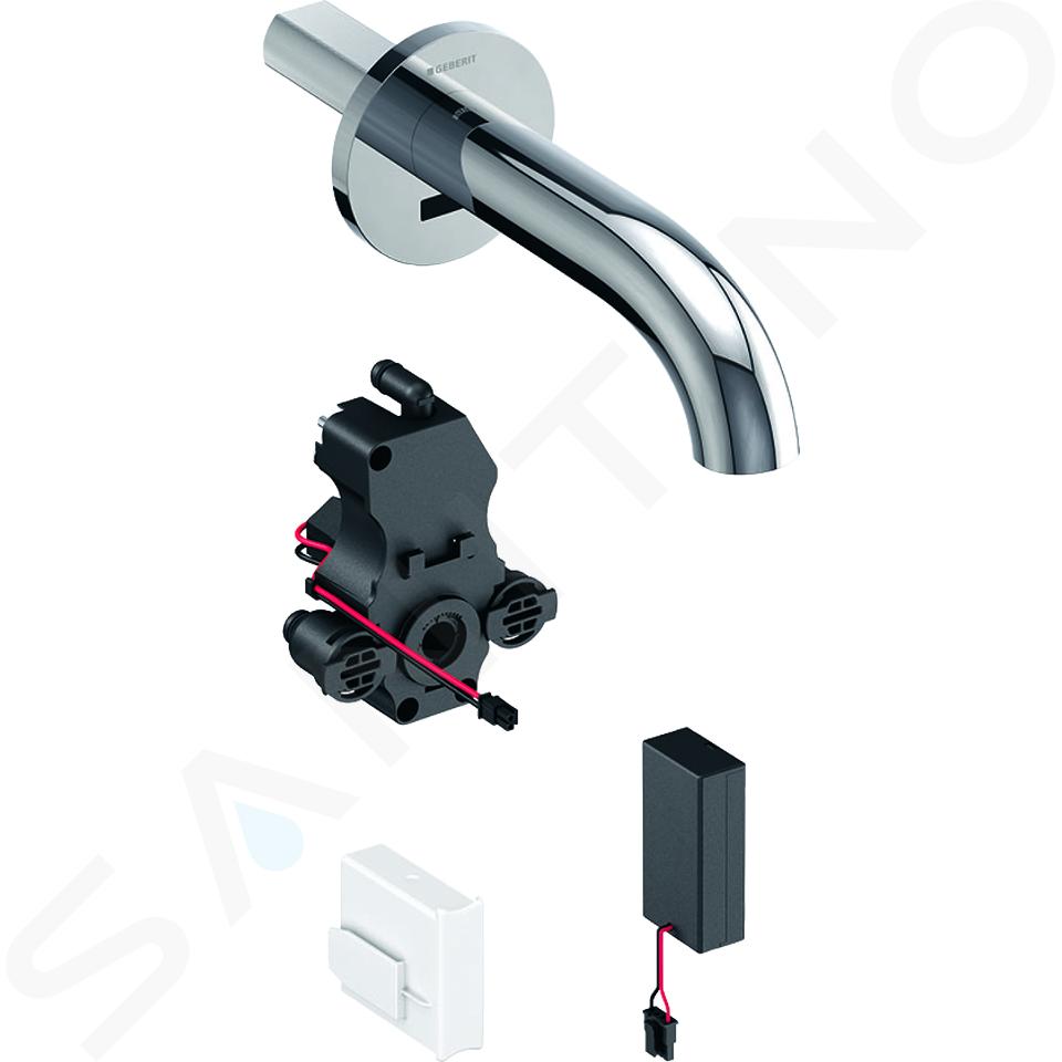 Geberit Piave - Rubinetto elettronico non miscelatore ad incasso per lavabo, lunghezza 170 mm, alimentazione a batteria, cromo 116.263.21.1