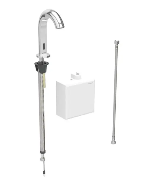 Geberit Piave - Elektronische Waschtischarmatur, ohne Mischer, Batteriebetrieb, Chrom 116.163.21.1