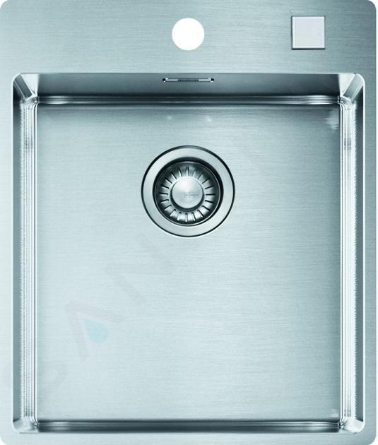 Franke Box - Fregadero BXX 210/610-40 TL, 43x51 cm, acero inoxidable 127.0369.288