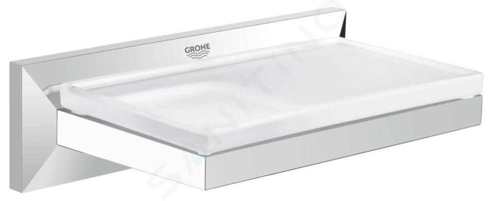 Tablette porte-savon finition chromé pour douche