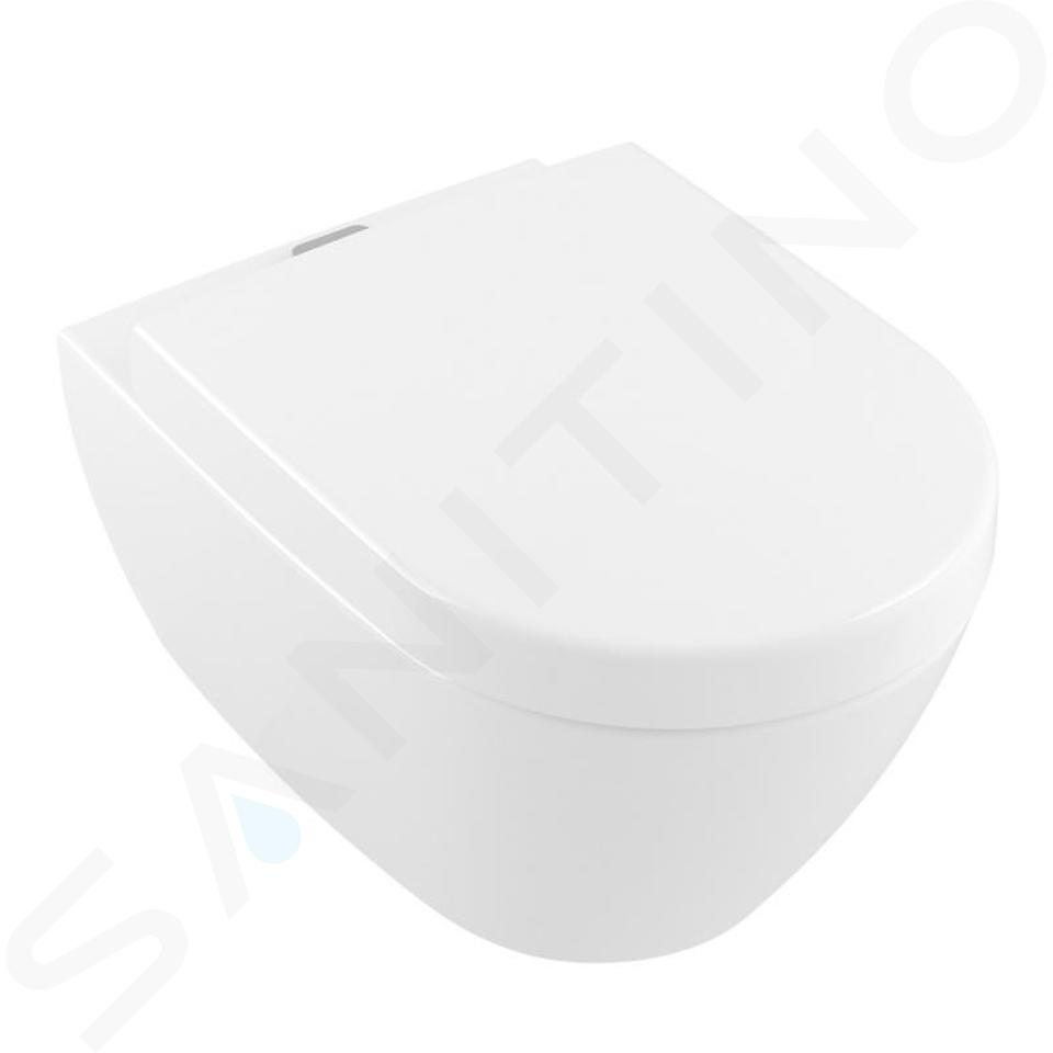 Villeroy & Boch Subway 2.0 - WC montowane na ścianie, Aquareduct, DirectFlush, spłukiwanie głębokie, biel alpejska 5614A101