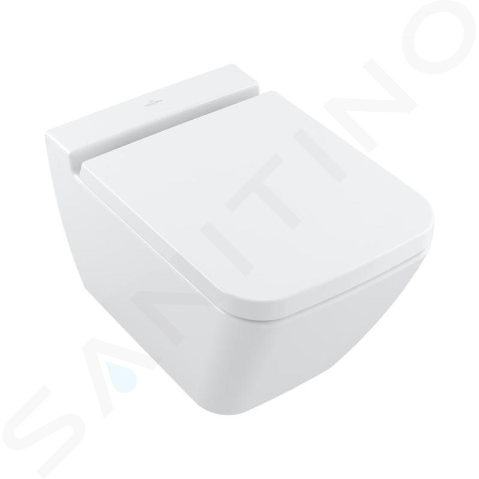 Villeroy & Boch Finion - Inodoro suspendido, DirectFlush, CeramicPlus, blanco alpino 4664R0R1