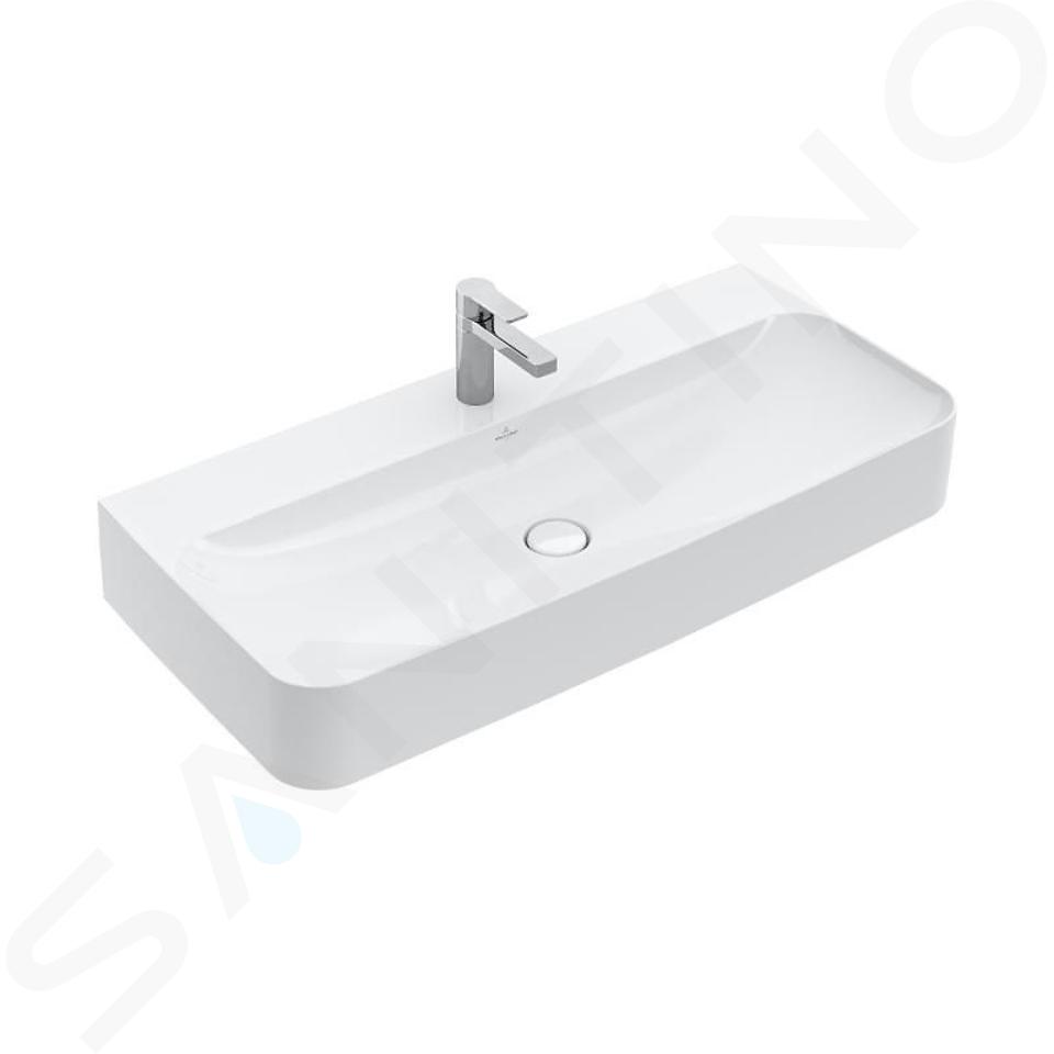 Villeroy & Boch Finion - Lavoar cu preaplin ascuns, 100x47 cm, CeramicPlus, alb alpin 4168ABR1