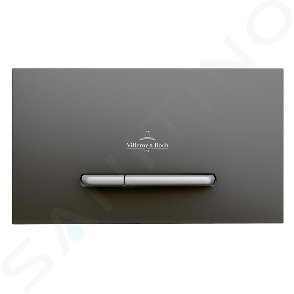 Villeroy & Boch ViConnect - Clapetă de acționare la clătire, antracit mat/ crom mat 922169D8