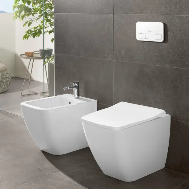 Villeroy & Boch ViConnect - Betätigungsplatte M200, Glass Glossy Grey ...