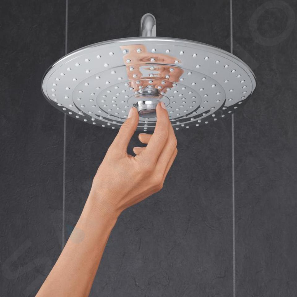 Tête douche Grohe Euphoria 260 SmartControl 26455000, chrome, 3 modes de jet