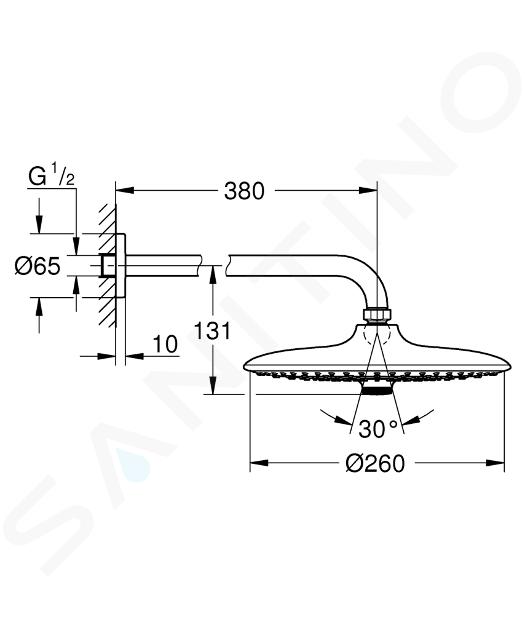 GROHE EUPHORIA Set soffione doccia a tre getti 26459000