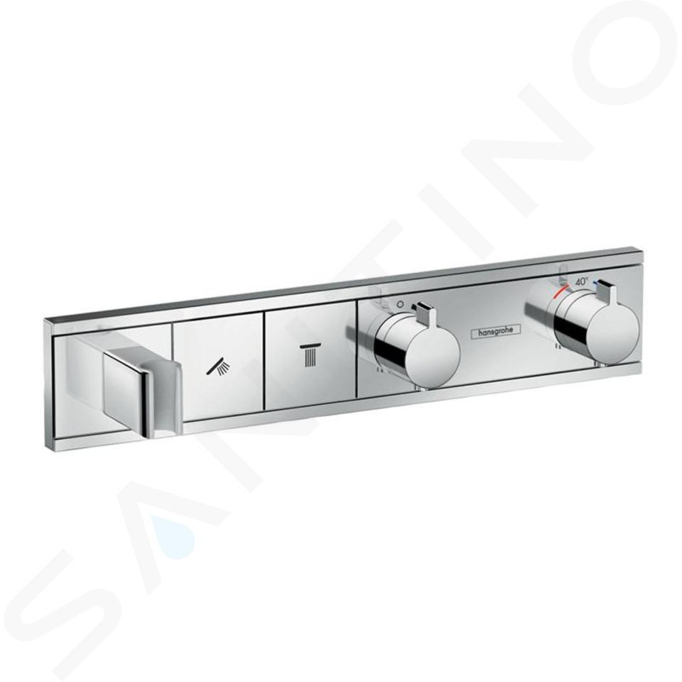 Hansgrohe RainSelect - Grifo de ducha termostático empotrado, para 2 salidas, cromo 15355000