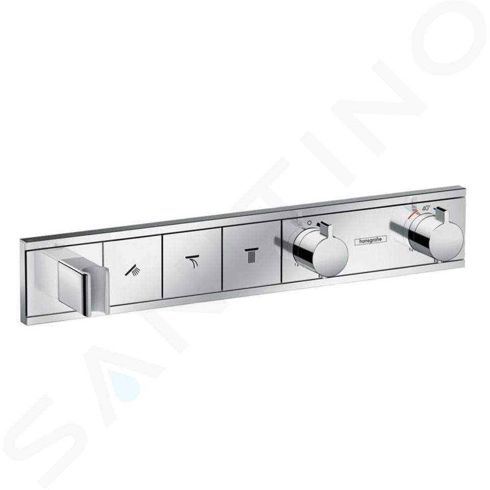 Hansgrohe RainSelect - Grifo de ducha termostático empotrado, para 3 salidas, cromo 15356000