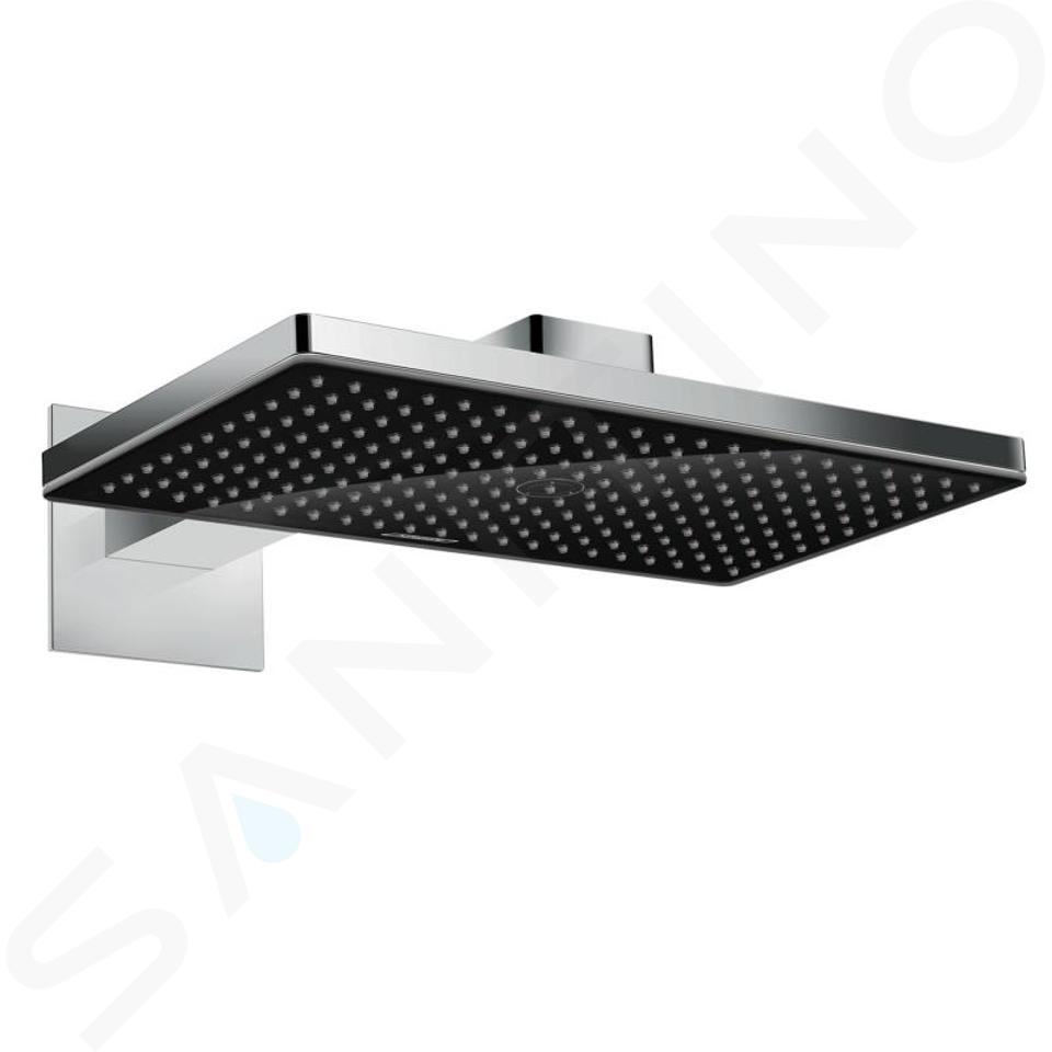 Hansgrohe Rainmaker Select - Deszczownica 460, 1 strumień, ramię 46 cm, czarny/chrom 24003600